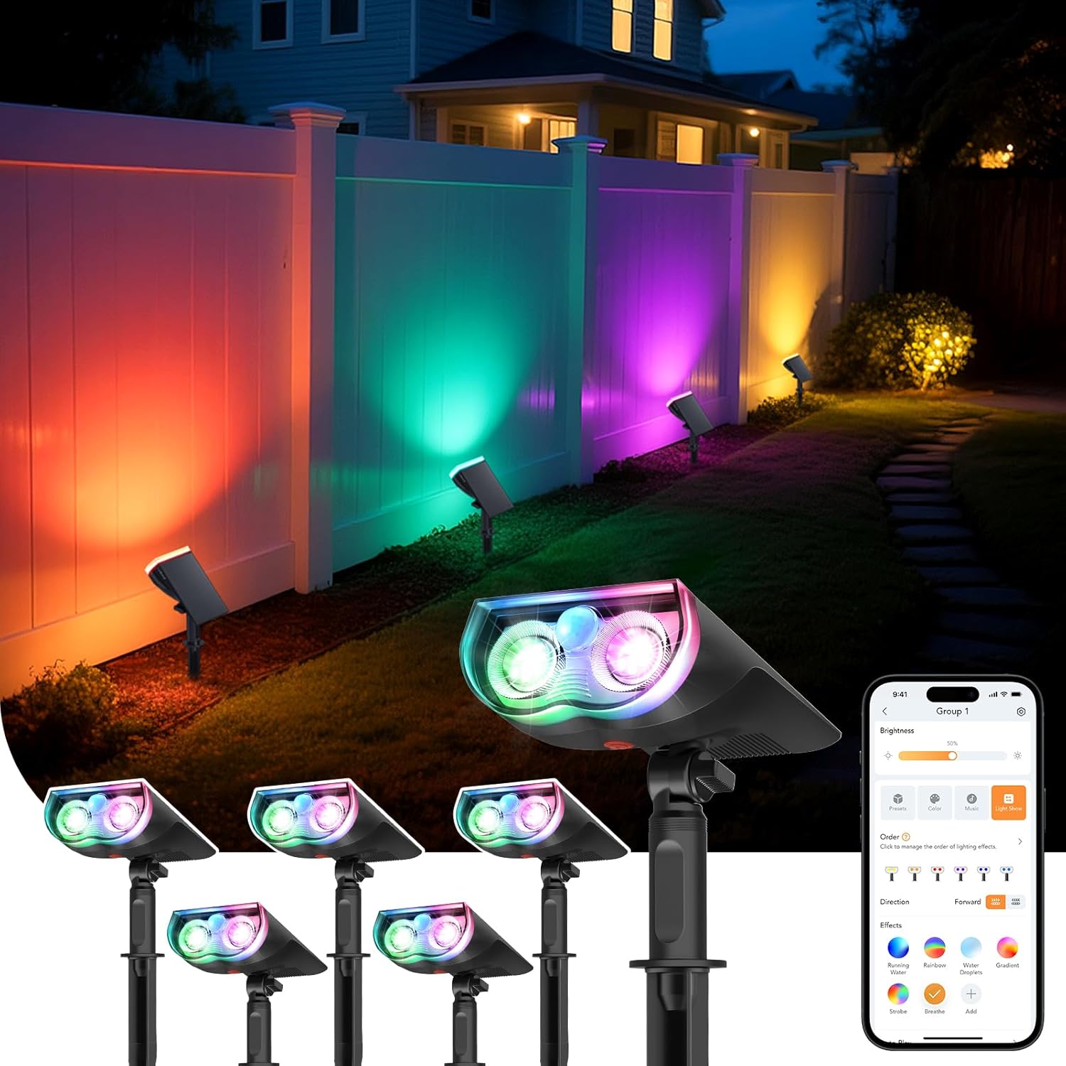 Linkind Landscape Lighting Waterproof LED Spotlights